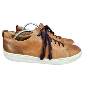 Donald J Pliner Shoes Mens 10 M Alan 43 Brown Leather Oxford Casual Cap‎ Toe